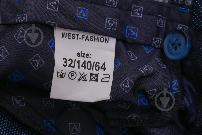 Штани для хлопчиків West-Fashion Батал р.140 синій А801 - фото 8