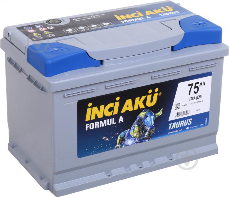 Аккумулятор автомобильный INCI Formul A (Taurus) 75Ah 700A 12V L3 075 070 013 «+» справа (L3 075 070 013) - фото 1