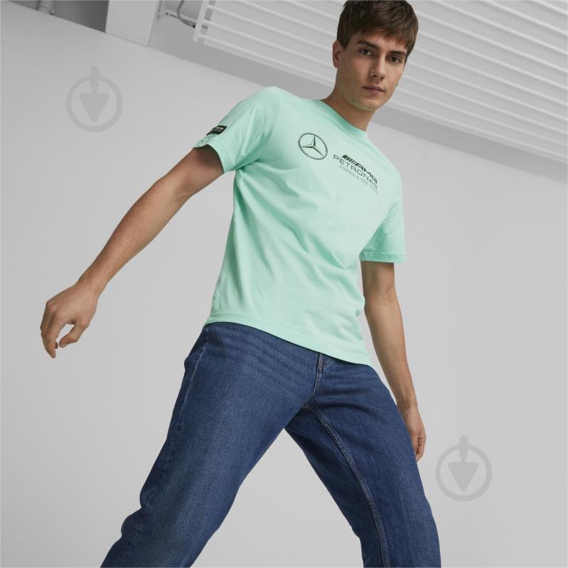 Футболка Puma MAPF1 LOGO TEE 53848208 р.S бірюзовий - фото 3 Футболка Puma MAPF1 LOGO TEE 53848208 р.S бірюзовий - фото 3
