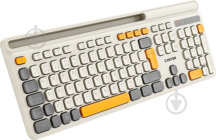 Клавіатура бездротова Canyon HKB-W03 (CNS-HKBW03BG) beige - фото 4