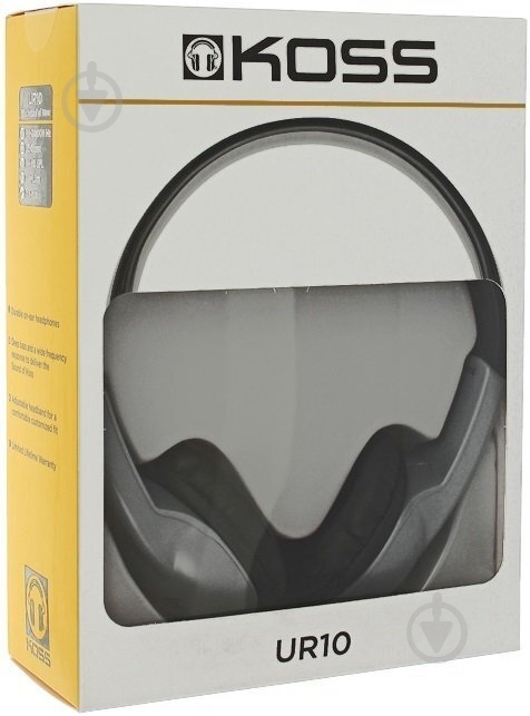 Гарнитура Koss UR10 Over-Ear silver (196990.101) - фото 4