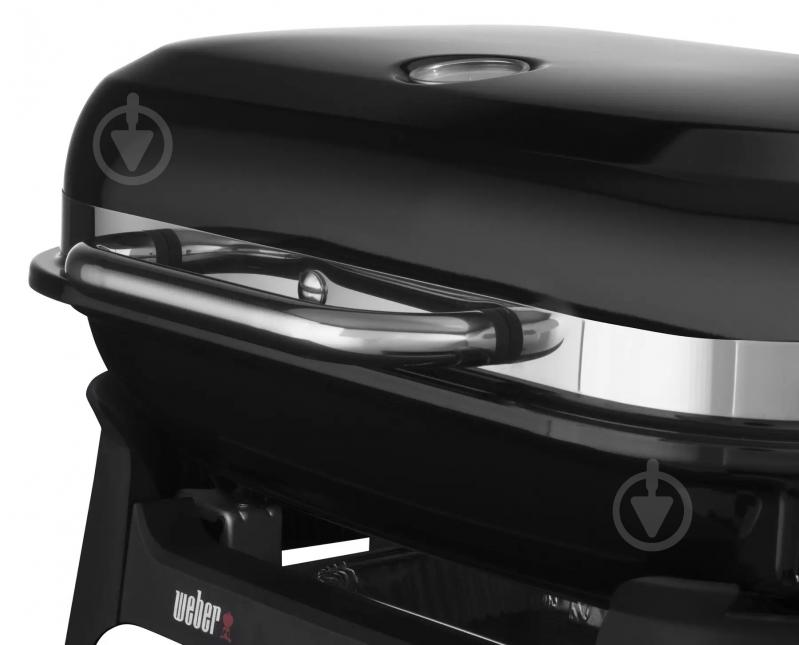 Гриль электрический Weber Lumin Compact 1000 с подставкой, черный - фото 3