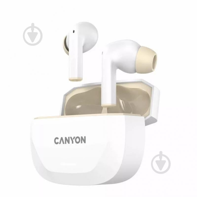 Навушники Canyon Hexagon 7 white/beige (CNS-TWS7WB) - фото 3