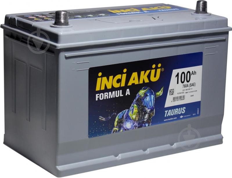 Акумулятор автомобільний INCI Formula Asia (Taurus) 100Ah 760A 12V D31 100 076 111 «+» ліворуч (D31 100 076 111) - фото 1