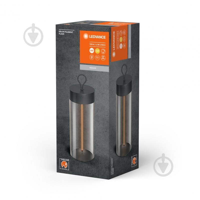 ВИТРИНА! Настольная лампа декоративная Ledvance FILAMENT FLOOR аккумуляторная 320 мм 2700К DIM 1,2 Вт графит - фото 8