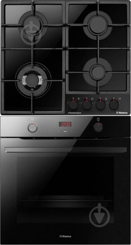 Комплект вбудовуваної техніки Hansa поверхня газова BHKS6718511 + духова шафа BOESS694097 - фото 1 Комплект вбудовуваної техніки Hansa поверхня газова BHKS6718511 + духова шафа BOESS694097 - фото 1
