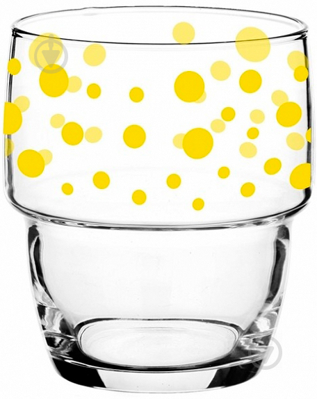 Стакан Yellow Dots 200 мл 68-0067-0200-4313-84 Glasmark - фото 1