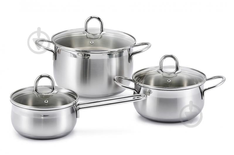 Набор кастрюль Kohen Platin 6 предметов KN99001 - фото 1 Набор кастрюль Kohen Platin 6 предметов KN99001 - фото 1