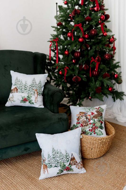 Подушка гобеленова Олені SQUIRREL 45x45 см Прованс - фото 5 Подушка гобеленова Олені SQUIRREL 45x45 см Прованс - фото 5