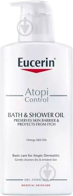 Олія для тіла Eucerin AtopiControl очищуюча для атопічної шкіри 400 мл - фото 1