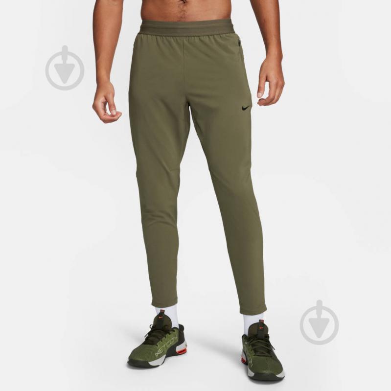 Брюки Nike M NK DF FLEX REP PANT FN2989-222 р. XL хаки - фото 1