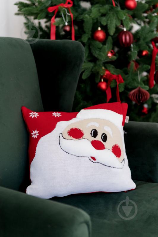 Подушка декоративна в'язана Святий Миколай 45x45 см Прованс - фото 4 Подушка декоративна в'язана Святий Миколай 45x45 см Прованс - фото 4