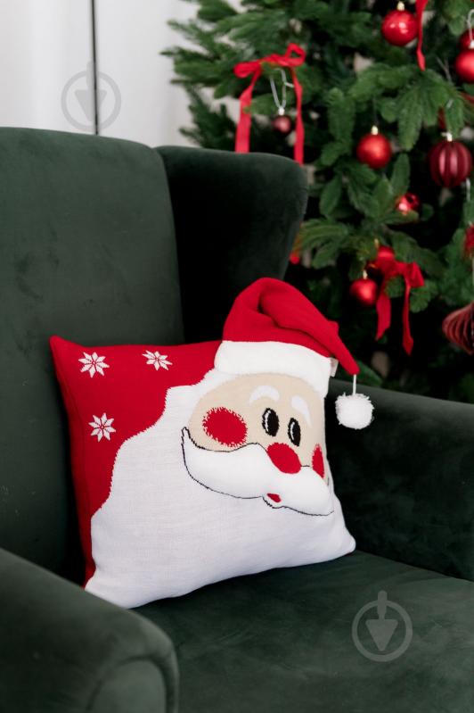 Подушка декоративна в'язана Святий Миколай 45x45 см Прованс - фото 6 Подушка декоративна в'язана Святий Миколай 45x45 см Прованс - фото 6