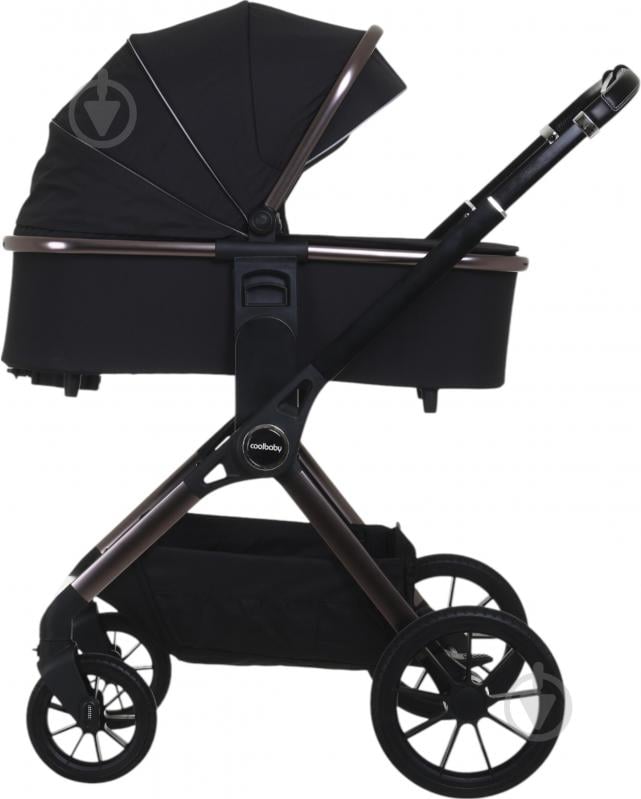 Коляска універсальна 2 в 1 Coolbaby KDD-M001 чорний - фото 7
