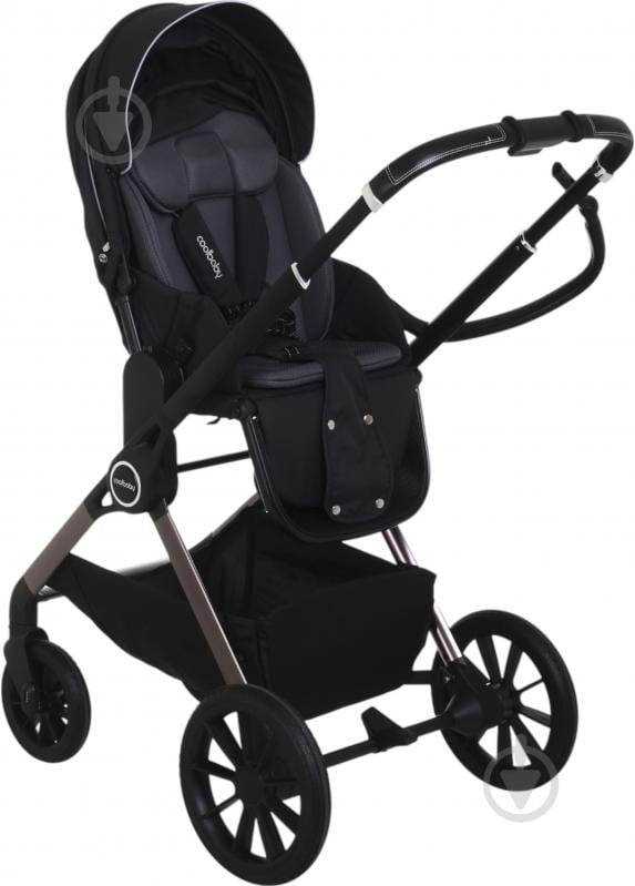 Коляска універсальна 2 в 1 Coolbaby KDD-M001 чорний - фото 8