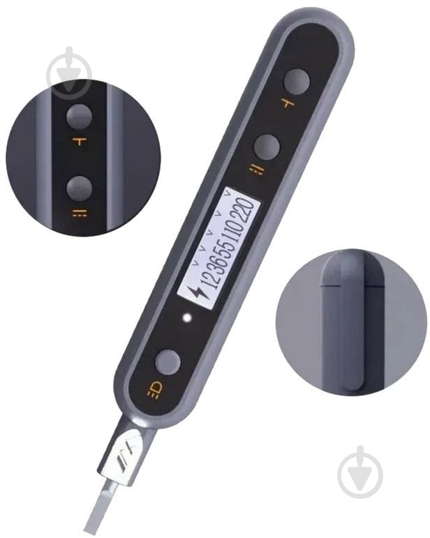 Отвертка Xiaomi JIMIHOME Digital Display Electric Test Pen Black (JM-G27004) - фото 3