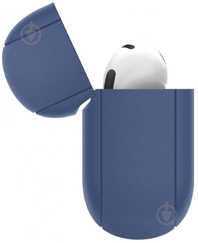 Чехол Spigen Apple AirPods 3 Silicone Fit deep blue ASD02899 - фото 4