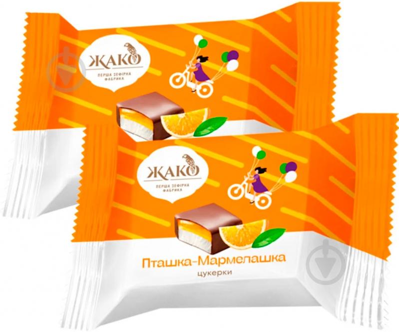 Цукерки Жако Пташка мармелашка Апельсин вагові - фото 1