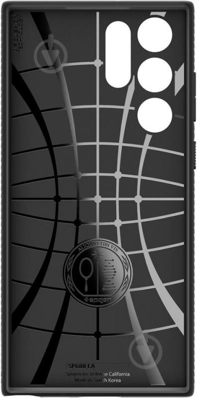 Чохол Spigen для Samsung Galaxy S22 Ultra Liquid Air Matte Black - фото 4