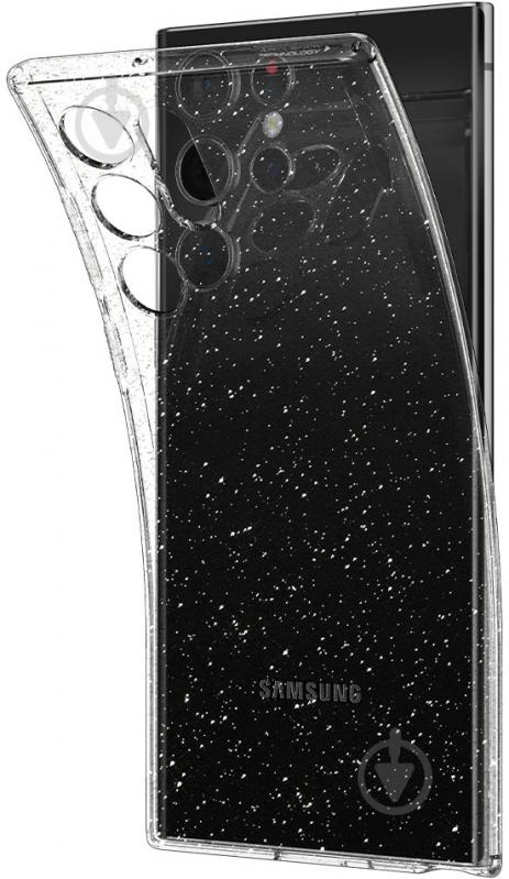 Чехол Spigen для Samsung Galaxy S22 Ultra Liquid Crystal Glitter, Crystal Quartz - фото 4