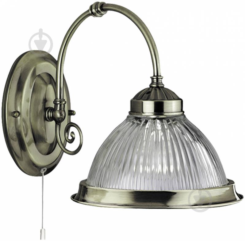 Бра Arte Lamp AMERICAN DINER 1x60 Вт E27 антична бронза A9366AP-1AB - фото 1