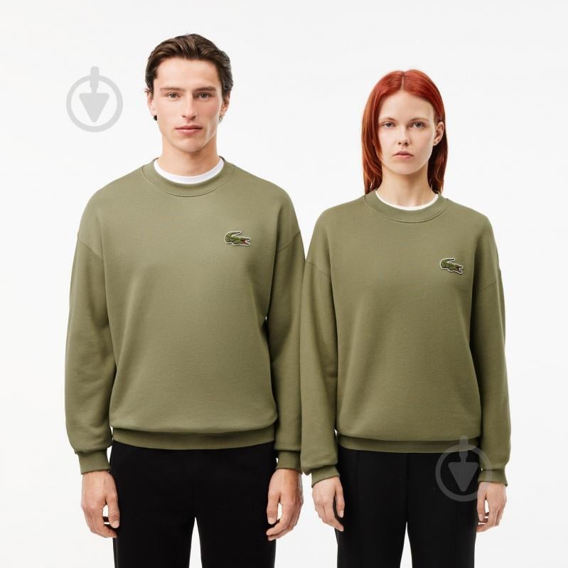 Джемпер Lacoste Sweatshirt SH2741-BMY р.L хаки - фото 4