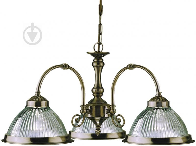 Люстра подвесная Arte Lamp AMERICAN DINER 3xE27 античная бронза A9366LM-3AB - фото 1