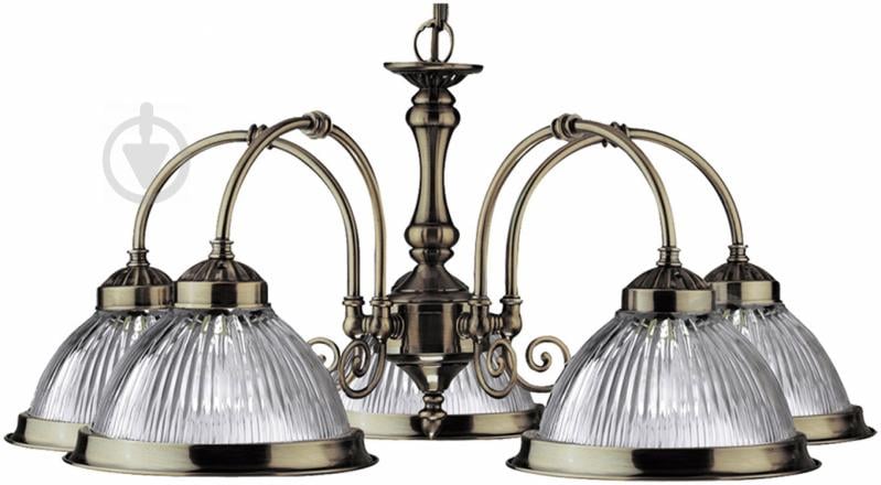 Люстра подвесная Arte Lamp AMERICAN DINER 5xE27 античная бронза A9366LM-5AB - фото 1