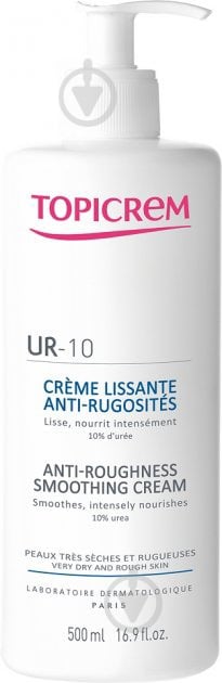 Крем день-ніч Topicrem UR10/PV для вирівнювання загрубілих недоліків шкіри 500 мл - фото 1
