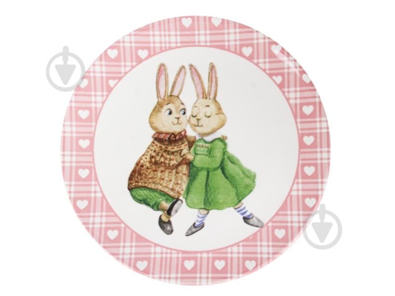 Тарілка обідня Lefard Bunny Pink 21 см 769-061 - фото 1