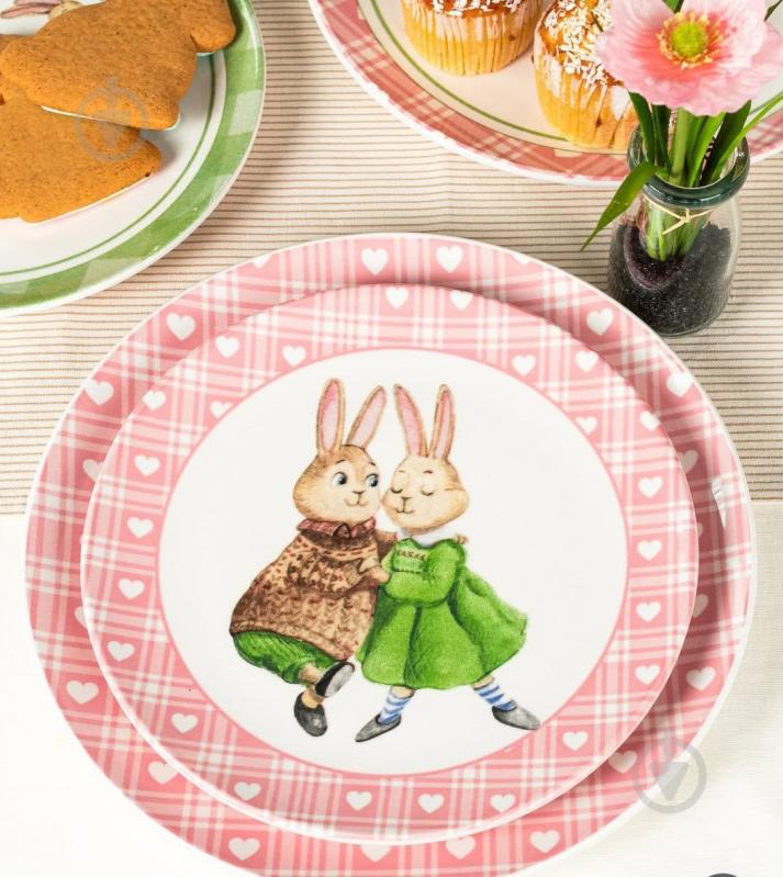 Тарілка обідня Lefard Bunny Pink 21 см 769-061 - фото 2