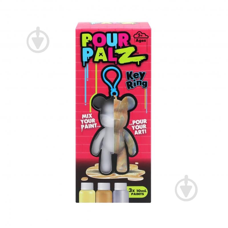 Набір для творчості ToyMonster Pour Palz Флюїд Арт Брелок Ведмедик S2 GS-G66341 - фото 2 Набір для творчості ToyMonster Pour Palz Флюїд Арт Брелок Ведмедик S2 GS-G66341 - фото 2