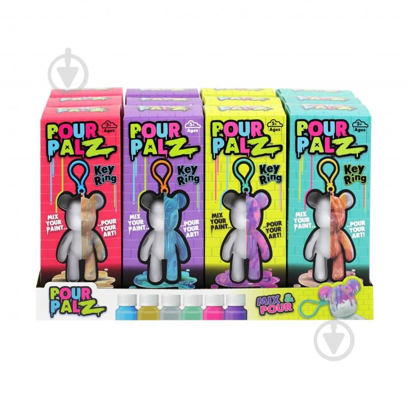 Набір для творчості ToyMonster Pour Palz Флюїд Арт Брелок Ведмедик S2 GS-G66341 - фото 1 Набір для творчості ToyMonster Pour Palz Флюїд Арт Брелок Ведмедик S2 GS-G66341 - фото 1