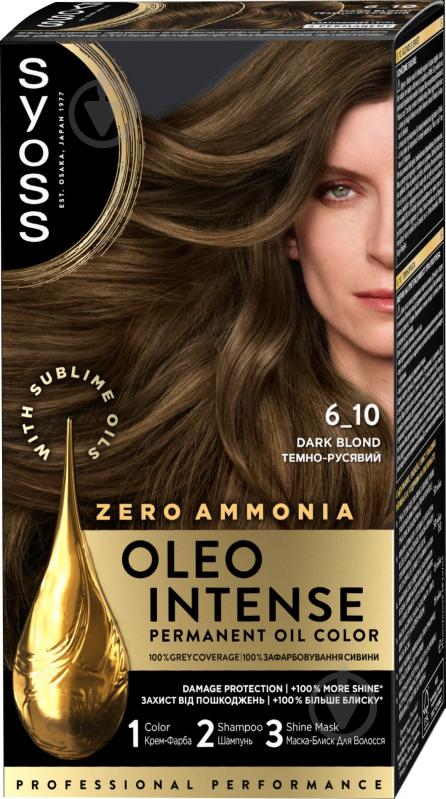 Фарба для волосся SYOSS Oleo Intense №6-10 темно-русявий 115 мл - фото 1