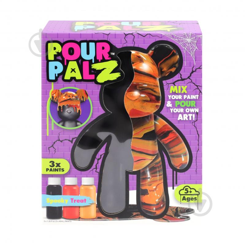 ᐉ Набір для творчості ToyMonster Pour Palz Ведмедик «Моторошне