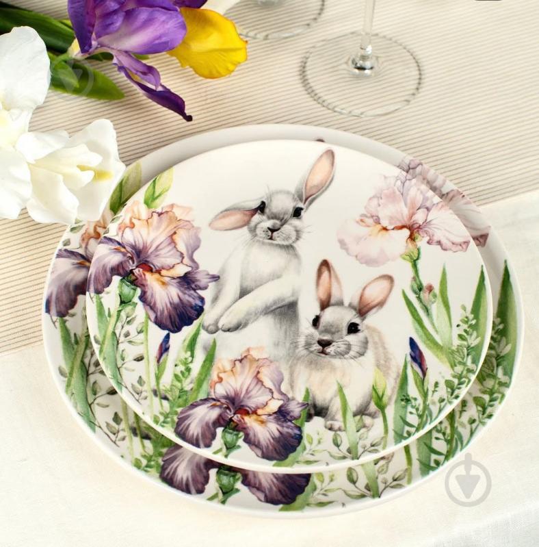 Тарілка обідня Lefard Bunny in Flowers 21 см 769-068 - фото 3