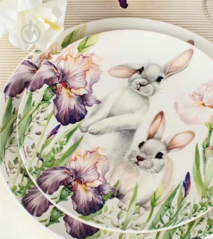 Тарілка обідня Lefard Bunny in Flowers 21 см 769-068 - фото 2