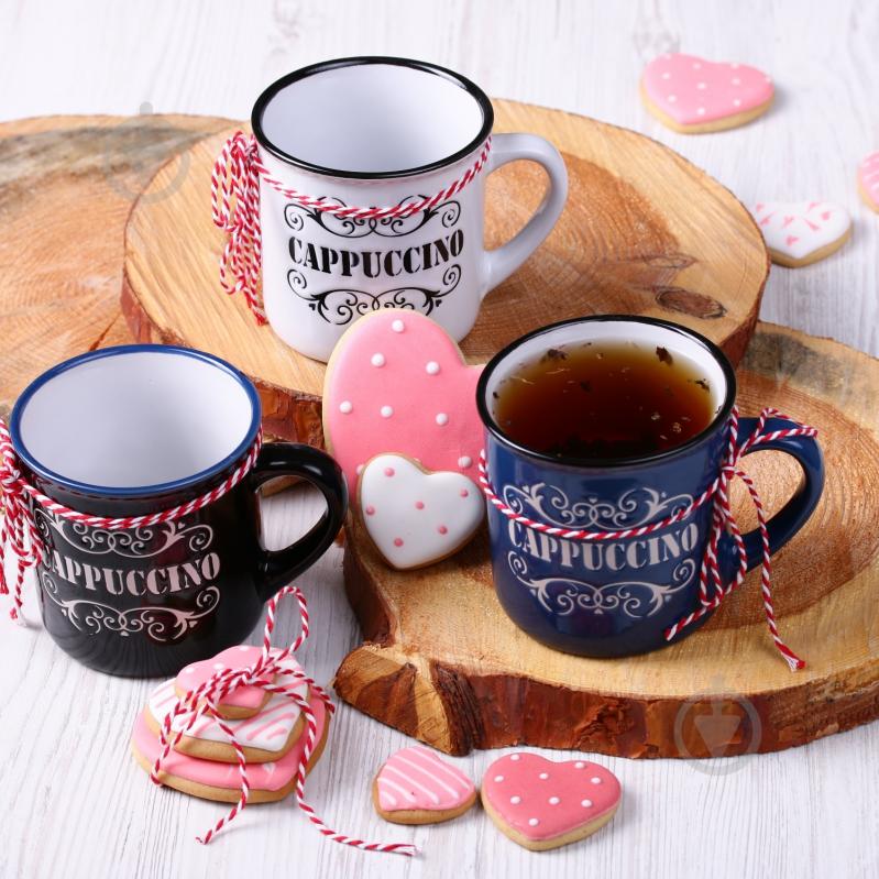Чашка Cappuccino 360 мл синяя - фото 3