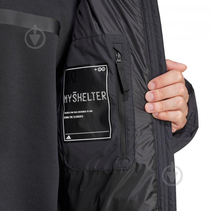 Куртка-парка чоловіча зимова Adidas MYSHELTER PARKA IS9049 р.S чорна - фото 3