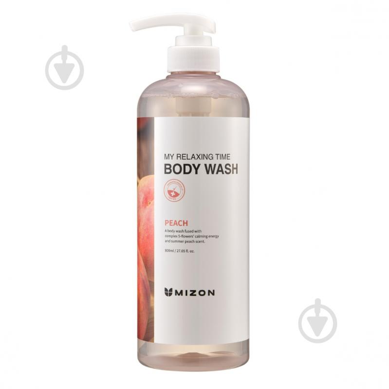 Гель для душа MIZON My Relaxing Time Peach 800 мл - фото 1