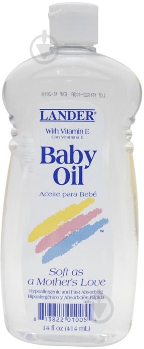 Масло Lander дитяча з вітаміном Е 414 мл - фото 1 Масло Lander дитяча з вітаміном Е 414 мл - фото 1