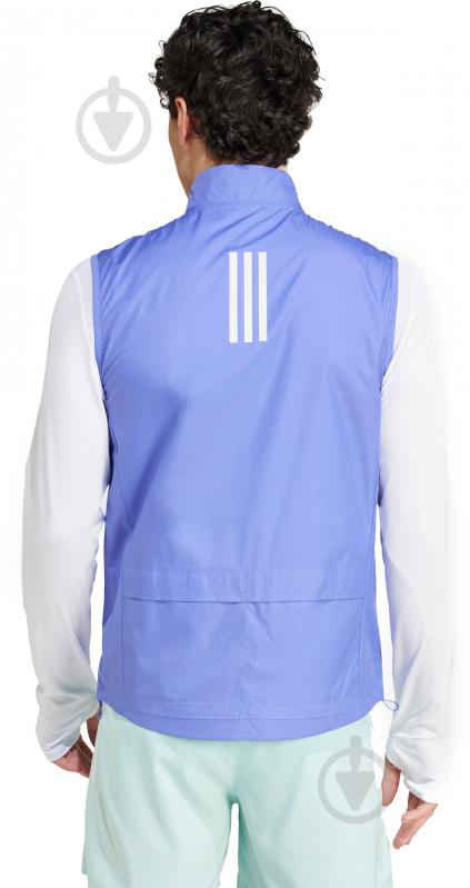 Жилет Adidas OTR B VEST IW0025 р.S синий - фото 2