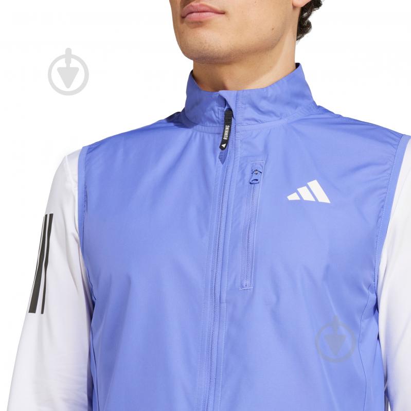 Жилет Adidas OTR B VEST IW0025 р.S синий - фото 3