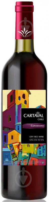 Вино Cartaval Carmenere червоне сухе 0,75 л - фото 1