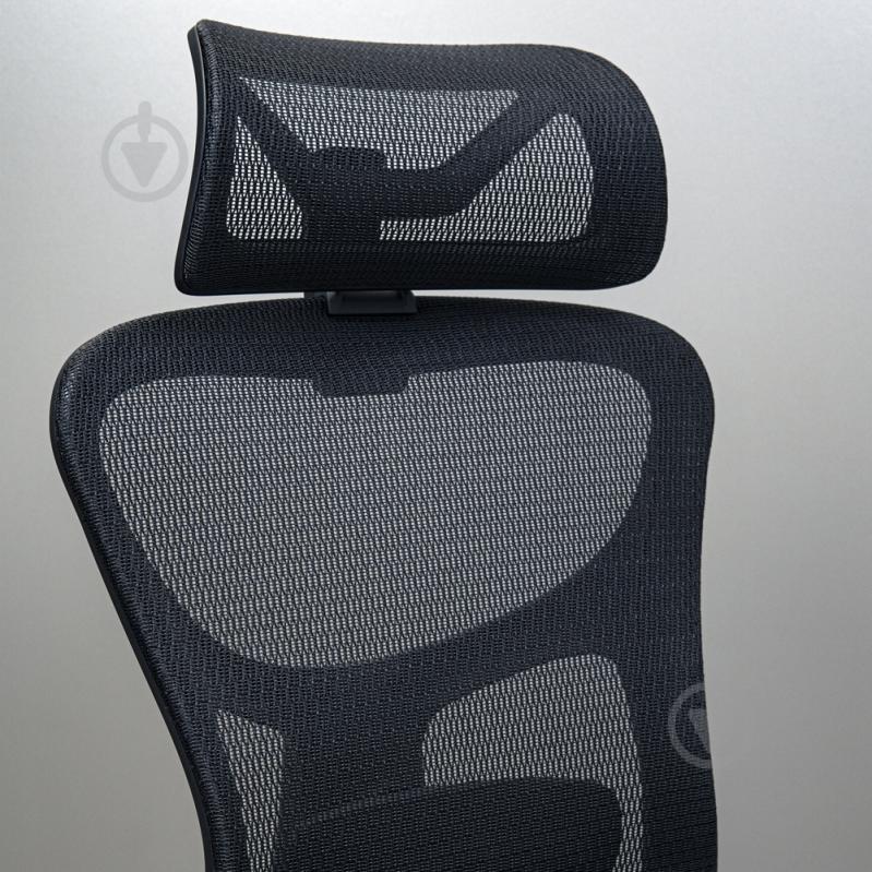 Крісло Richman Ергостар хром multibuttons slider/3d/2d сітка чорний - фото 11