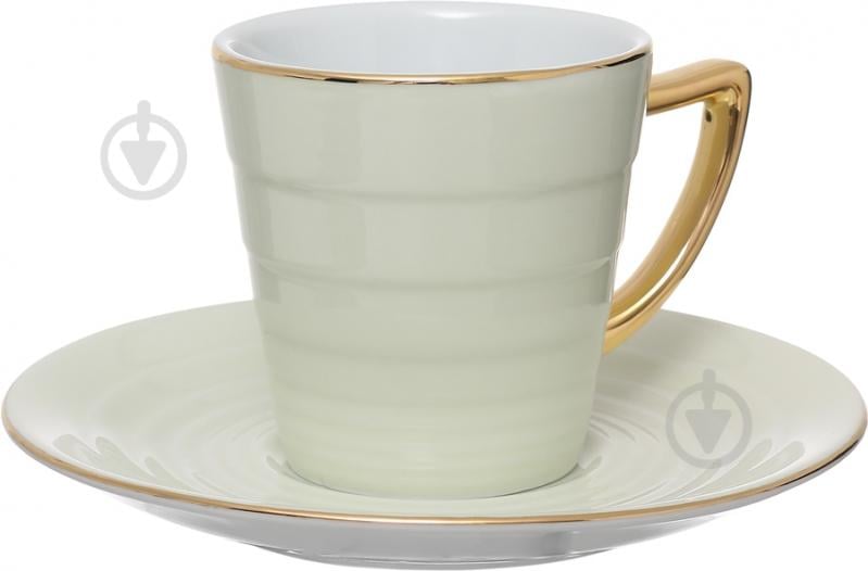 Чашка с блюдцем Feida Elegant 100 мл H0360G-B - фото 1