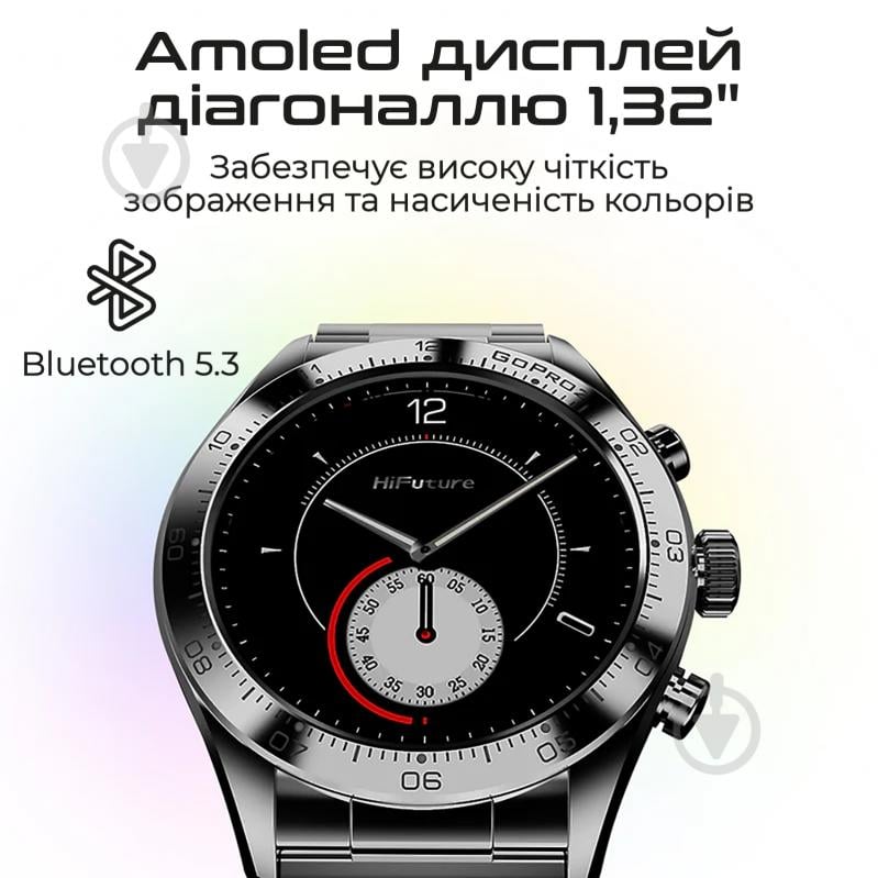 Смарт-годинник HiFuture GoPro 2 black (gopro2.black) - фото 2 Смарт-годинник HiFuture GoPro 2 black (gopro2.black) - фото 2