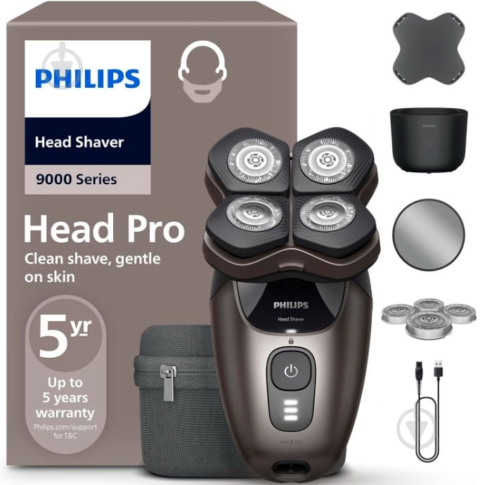 Электробритва Philips Head Shaver Pro 9000 series HS9980/15 - фото 6