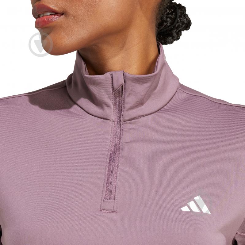 Джемпер Adidas HYGLM 1/4ZIP IX3222 р.XS коричневый - фото 3