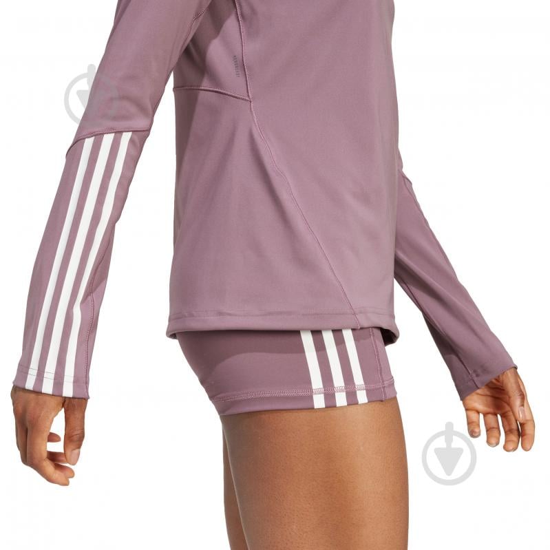 Джемпер Adidas HYGLM 1/4ZIP IX3222 р.XS коричневый - фото 4